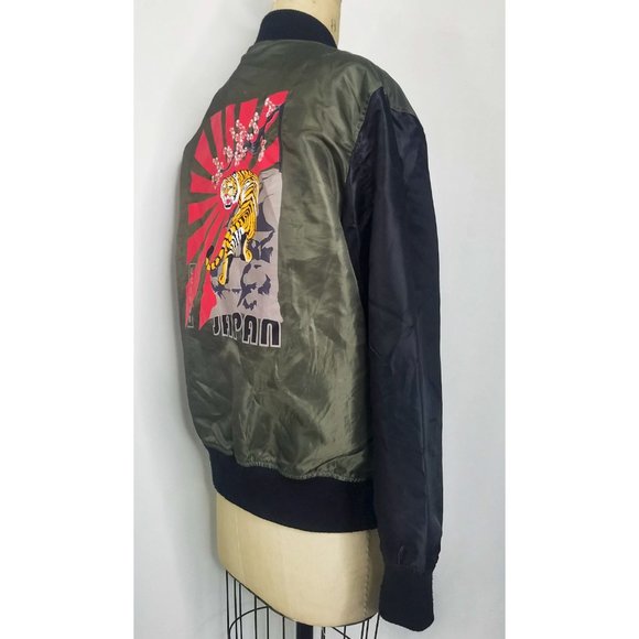 East London LEE COOPER Mens Tour Jacket Bomber Sukajan Tiger Japan L - Picture 4 of 11